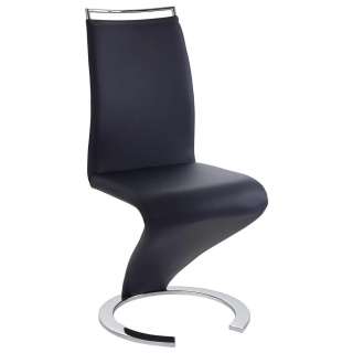 Carryhome SCHWINGSTUHL-SET Lederlook Silber, Blau