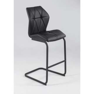 Carryhome BARHOCKER-SET Lederlook Schwarz