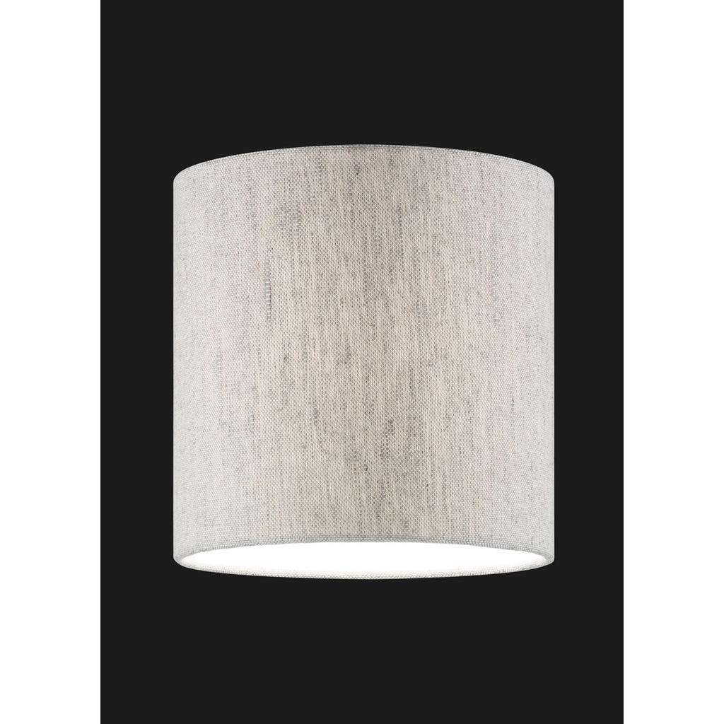 XXXL LEUCHTENSCHIRM Weiß, Beige Textil E27
