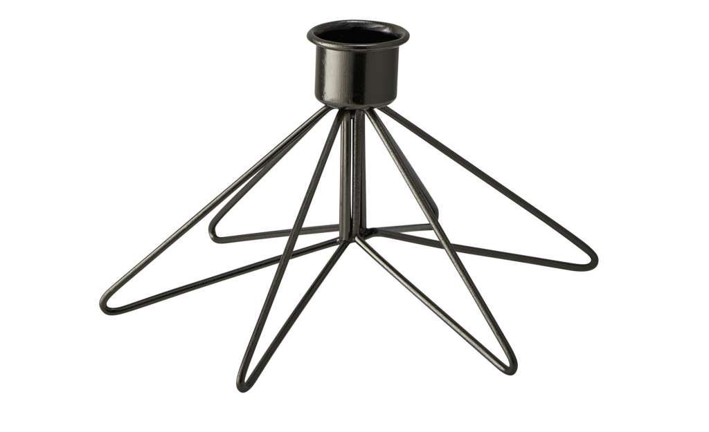 Kerzenhalter ¦ schwarz ¦ Metall ¦ Maße (cm): H: 9 Ø: [14.0] Dekoration > Kerzen & Lichter > Kerzenständer - Höffner