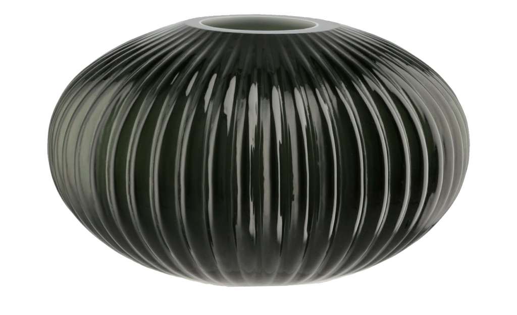 Vase ¦ grau ¦ Glas  ¦ Maße (cm): H: 10 Ø: [16.0] Dekoration > Vasen - Höffner