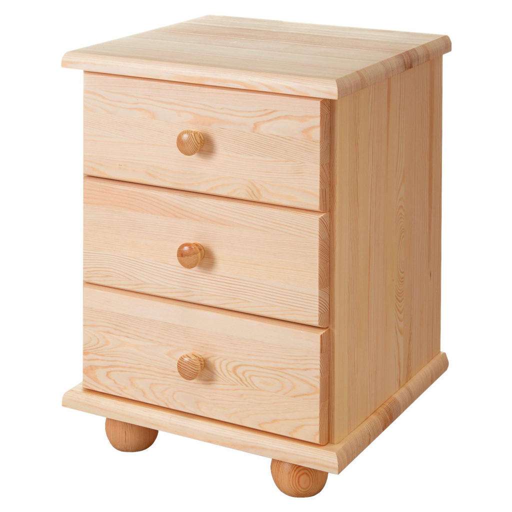 Carryhome NACHTKÄSTCHEN Kiefer massiv Braun