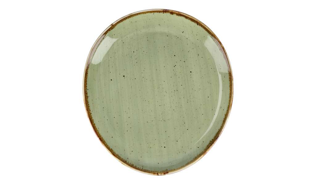 Peill+Putzler Platte 20,4cm ¦ grün ¦ Porzellan ¦ Maße (cm): B: 18,8 H: 2,8 Geschirr > Einzelgeschirrteile - Höffner