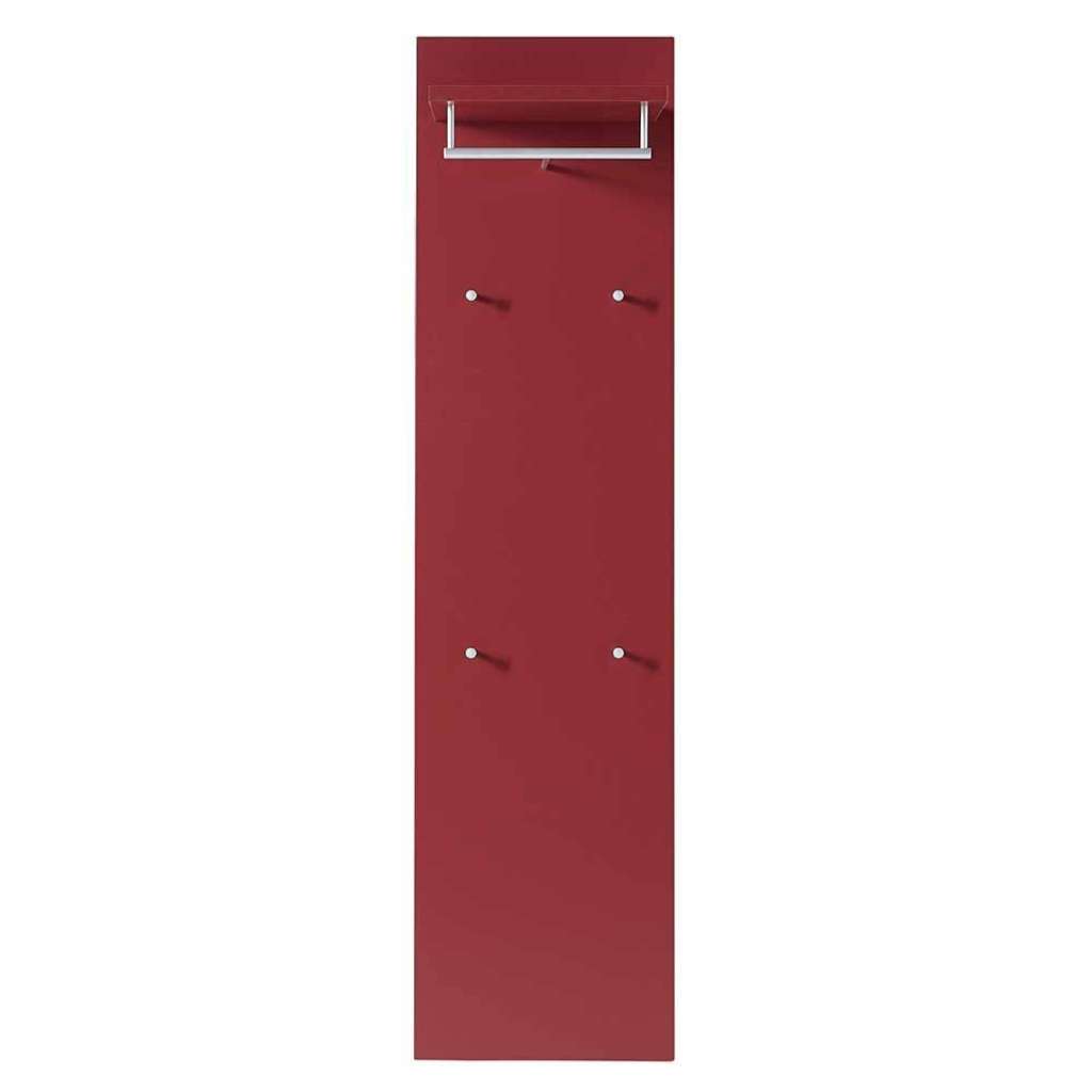 Design Garderobe in Rot 40 cm breit