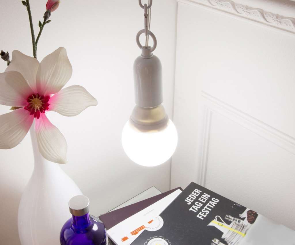 DELIFE Hängeleuchte Xendy 20 Watt Weiss mit Leuchtmittel, Hängeleuchten