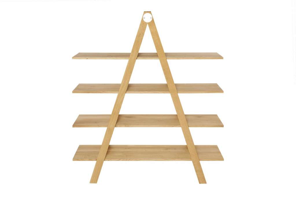 Raumgestalt - Leiterregal - Eiche hell geölt - indoor