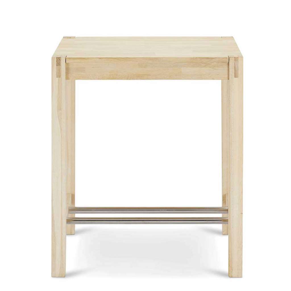 Tresentisch aus Eiche Bianco massiv geseift Fußstütze