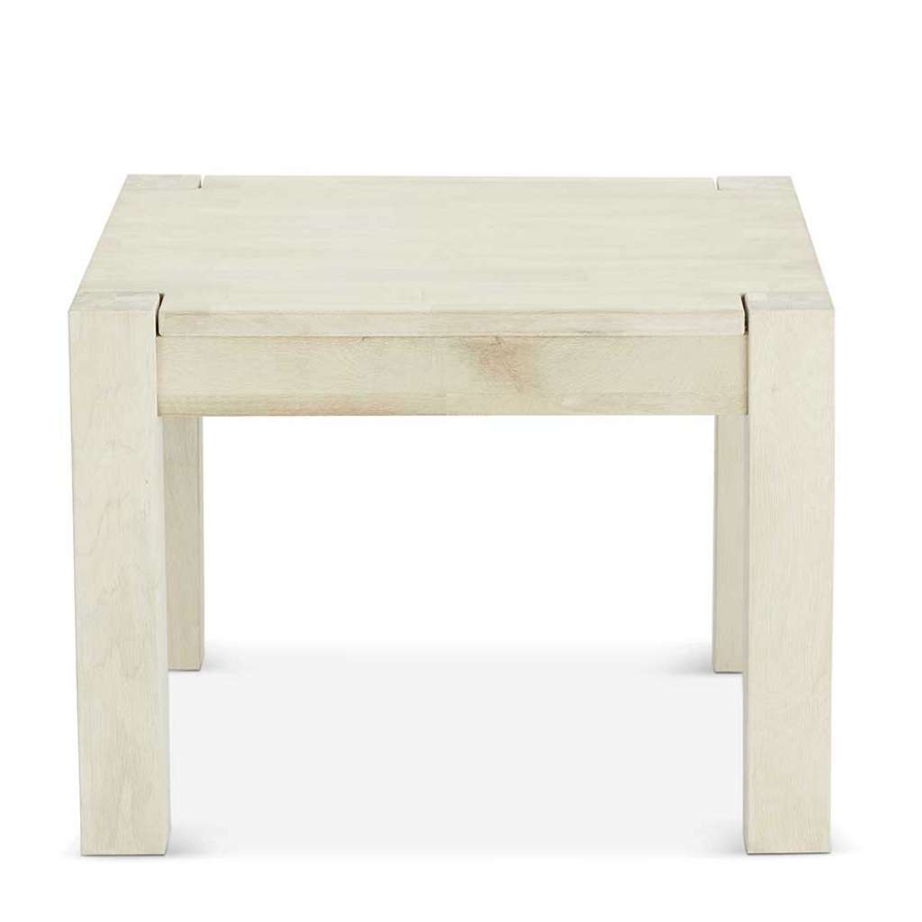 Wohnzimmertisch in Eiche Bianco massiv geseift modern