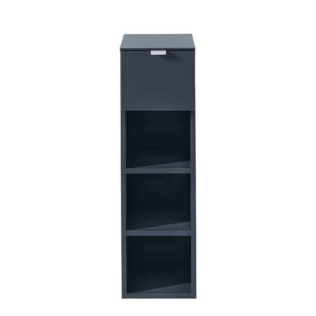 Wand Regal in Anthrazit einer Schublade