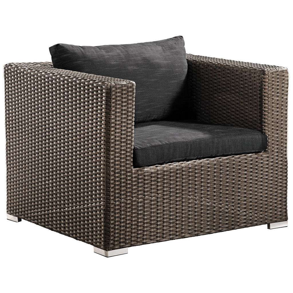 Ambia Garden LOUNGESESSEL Weiß Kunststoffgeflecht Aluminium