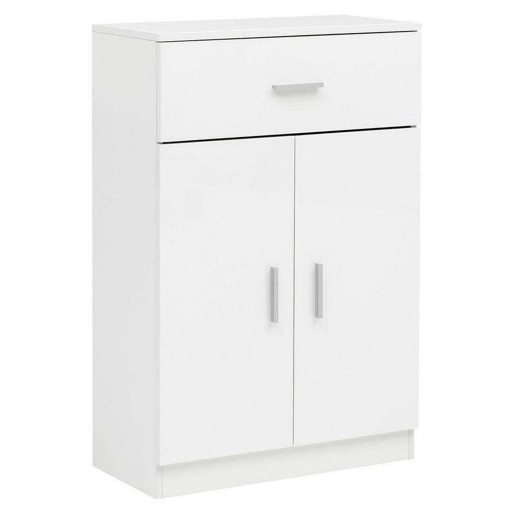 Carryhome HIGHBOARD Hochglanz, lackiert, melaminharzbeschichtet Weiß