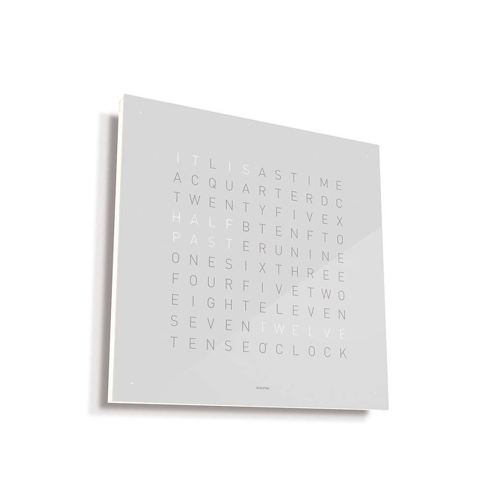 Biegert&Funk - Qlocktwo - französisch - weiß - indoor