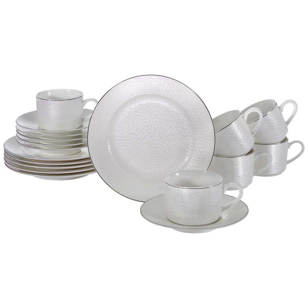 Novel New Bone China KAFFEESERVICE 18-teilig, Weiß