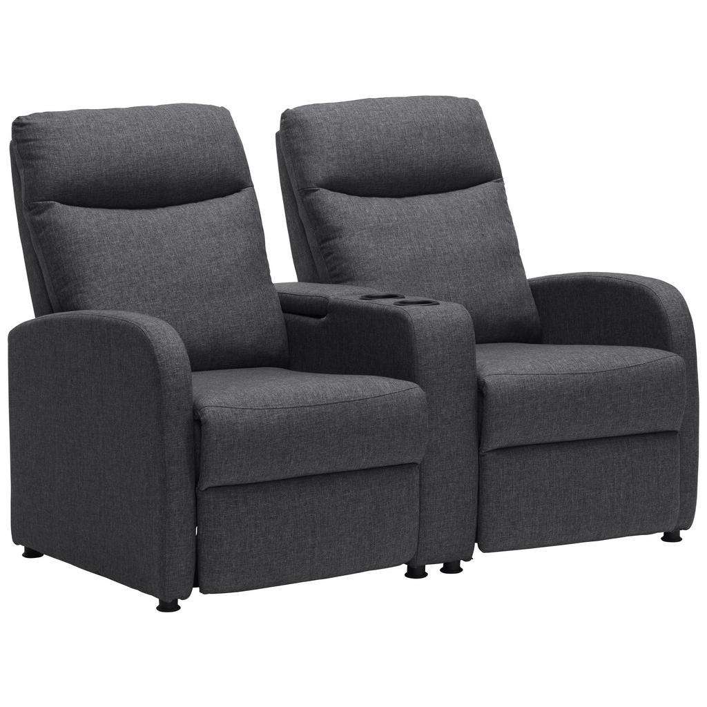 Venda HEIMKINO-SOFA Webstoff Grau