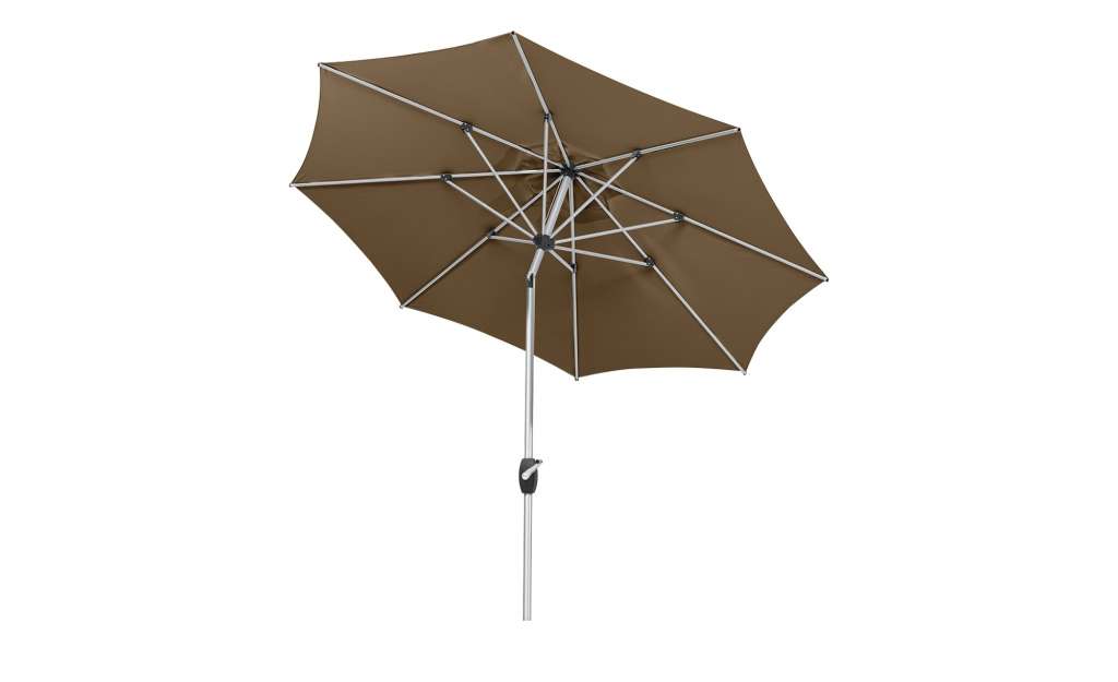 Sonnenschirm  Venedig ¦ braun ¦ Maße (cm): H: 250 Ø: [270.0] Garten > Sonnenschutz > Sonnenschirme - Höffner