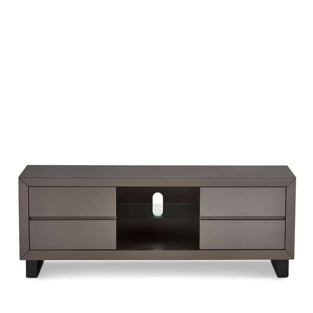 Fernsehunterschrank in Grau und Schwarz 150 cm breit