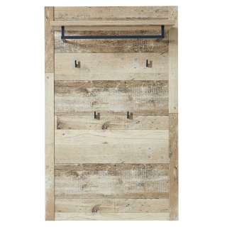 Hängegarderobe in White wash Altholz Optik Loft Design