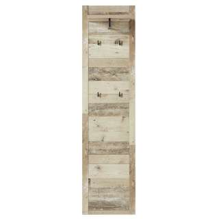 Garderobe in White Wash Altholz Optik Loft Design