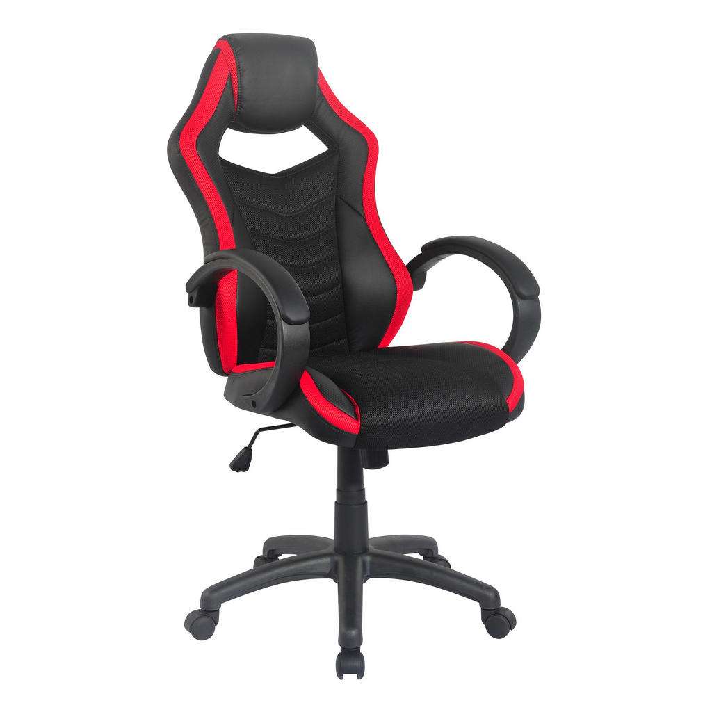 Carryhome GAMINGSTUHL Rot Kunststoff, Textil