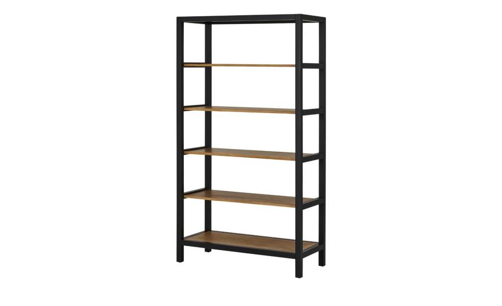 Regal  Hanami ¦ schwarz ¦ Maße (cm): B: 100 H: 185 T: 45 Regale > Bücherregale - Höffner