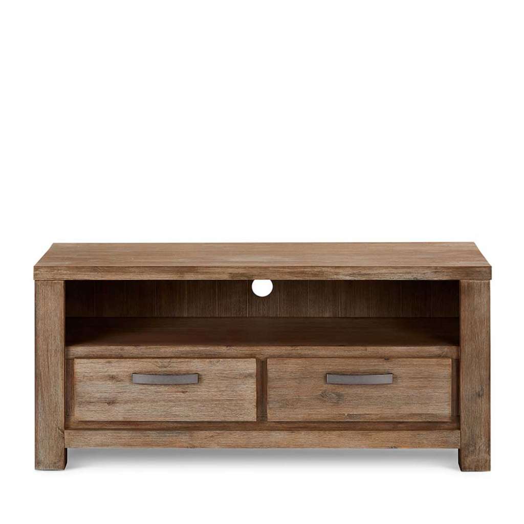 Fernsehmöbel im rustikalen Landhausstil Akazie teilmassiv dunkel lackiert