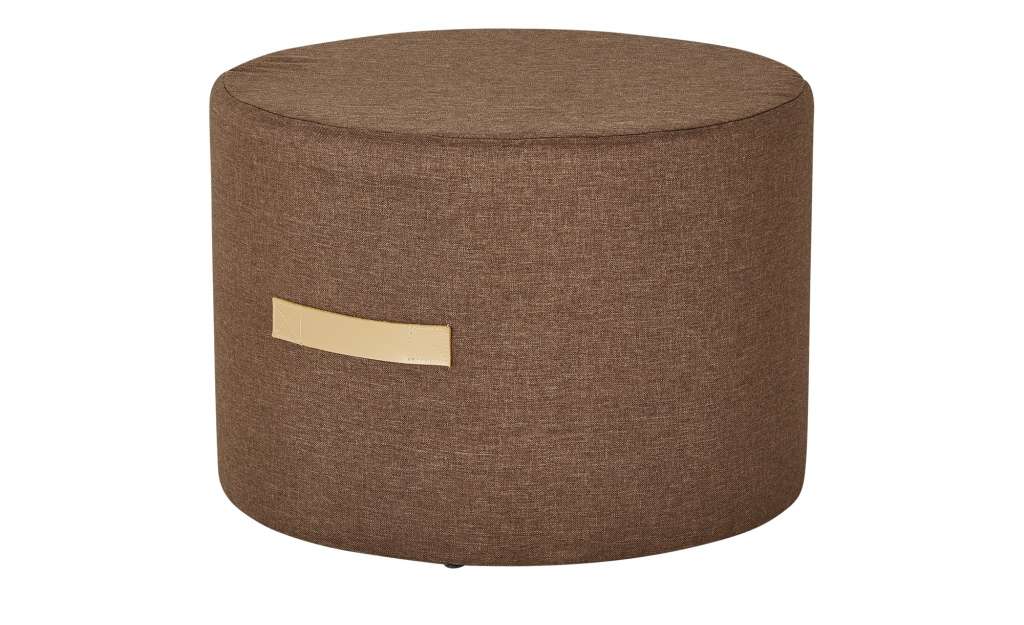 HOME STORY Pouf ¦ braun ¦ 100% Polyesterfüllung ¦ Maße (cm): H: 47 T: 31 Heimtextilien > Kissen > Bodenkissen - Höffner
