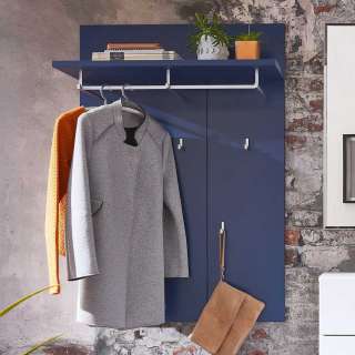 Wandgarderobe in Blau 80 cm breit