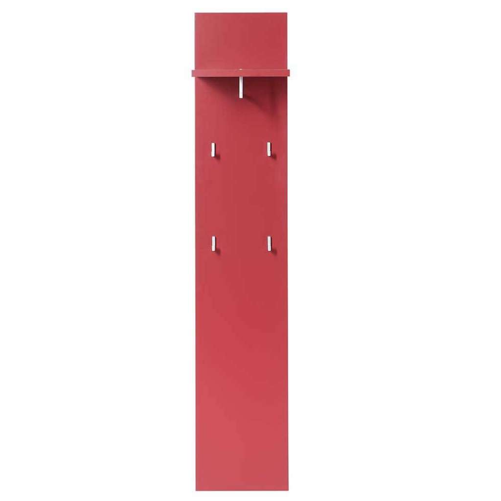 Garderobenpaneel in Rot modern
