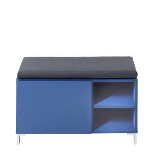 Dielenbank in Blau modern