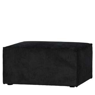 Cordstoff Hocker in Anthrazit modern
