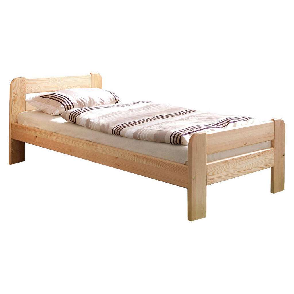 Carryhome BETT Kiefer massiv 90/200 cm, Braun
