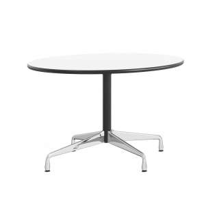 Vitra - Eames Segmented Table rund - Ø110 cm - Ausleger poliert, Standrohr basic dark - indoor