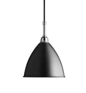 Gubi - BL9 S Hängeleuchte - schwarz/chrom - indoor