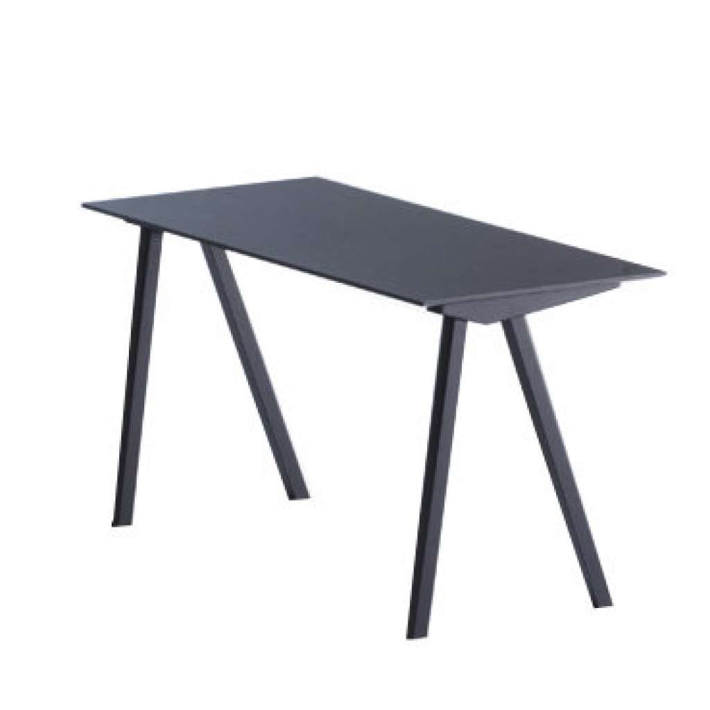HAY - Copenhague Desk 90 Schreibtisch - Gestell schwarz gebeizt - Tischplatte schwarz gebeizt - indoor