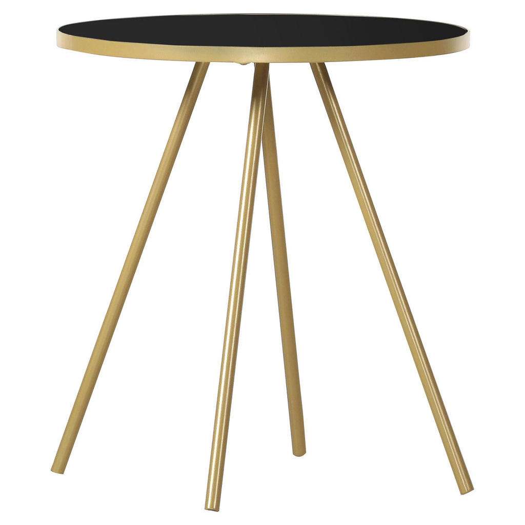 Carryhome BEISTELLTISCH Schwarz, Gold