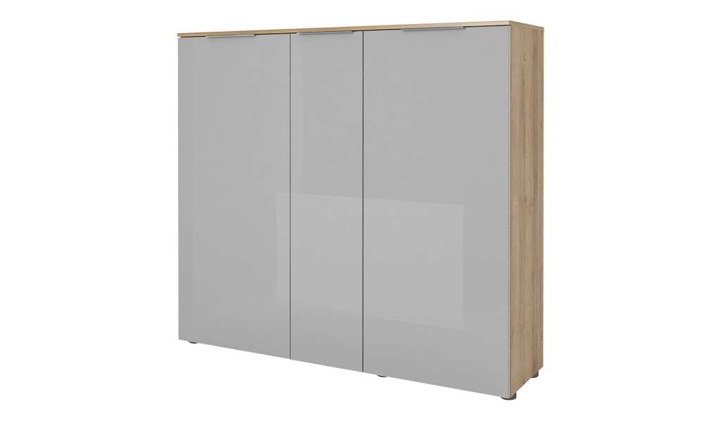 Schuhschrank  Vitreo ¦ grau ¦ Maße (cm): B: 136,4 H: 125,4 T: 40 Garderoben & Kleiderstangen > Schuhschränke - Höffner