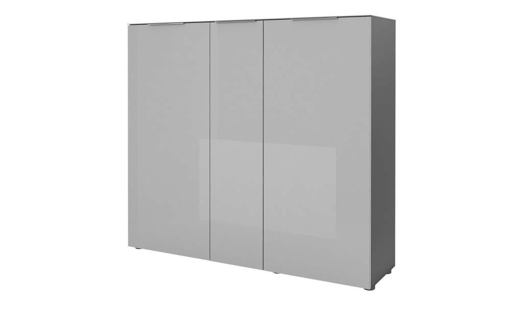 Schuhschrank  Vitreo ¦ grau ¦ Maße (cm): B: 136,4 H: 124,3 T: 40 Garderoben & Kleiderstangen > Schuhschränke - Höffner