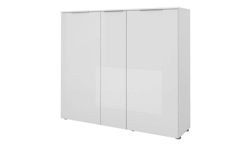 Schuhschrank  Vitreo ¦ weiß ¦ Maße (cm): B: 136,4 H: 125,4 T: 40 Garderoben & Kleiderstangen > Schuhschränke - Höffner