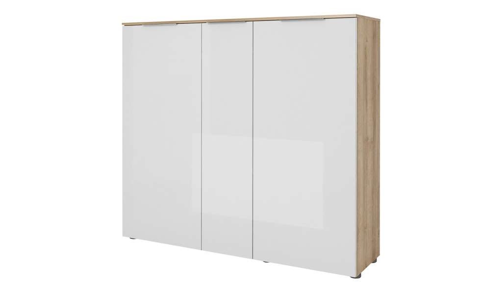 Schuhschrank  Vitreo ¦ weiß ¦ Maße (cm): B: 136,4 H: 125,3 T: 40 Garderoben & Kleiderstangen > Schuhschränke - Höffner