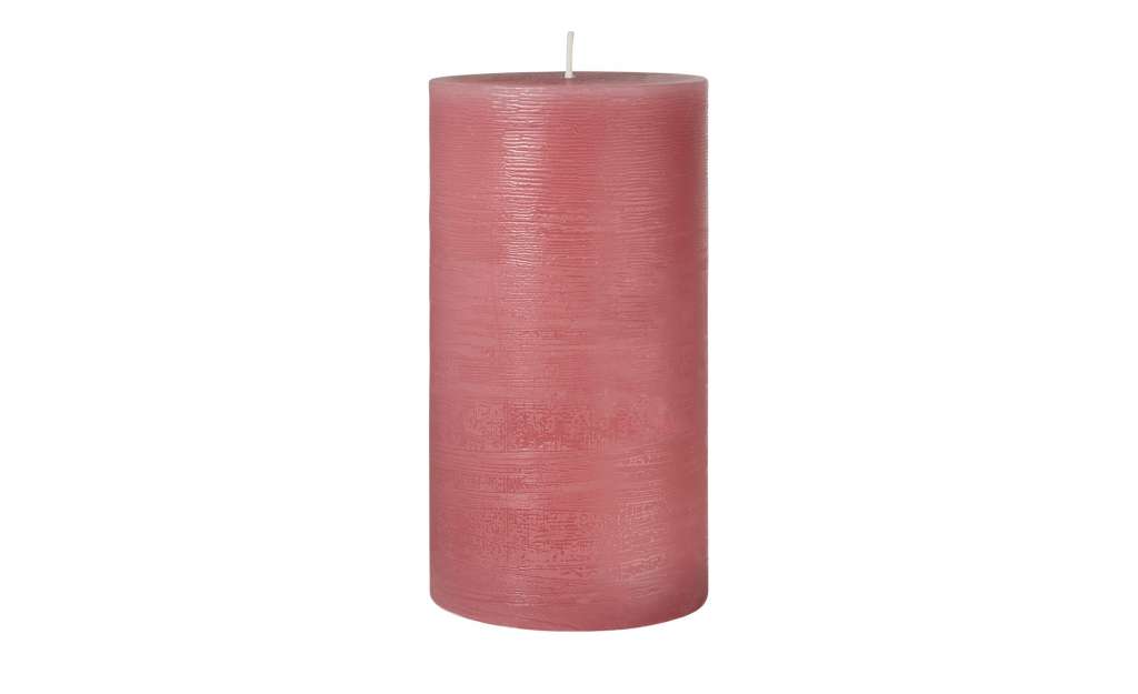 Zylinderkerze ¦ rosa/pink ¦ Wachs ¦ Maße (cm): H: 19 Ø: [10.0] Dekoration > Kerzen & Lichter - Höffner