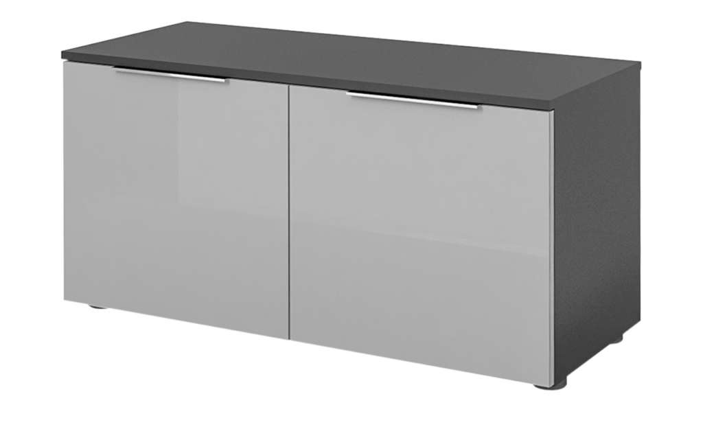 Garderobenbank  Vitreo ¦ grau ¦ Maße (cm): B: 90,2 H: 46,4 T: 40 Garderoben & Kleiderstangen > Garderobenbänke & Schuhbänke - Höffner