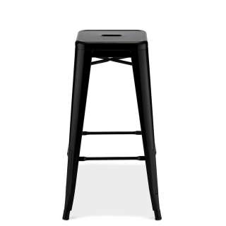Metall Tresenhocker in Schwarz Industriedesign (4er Set)