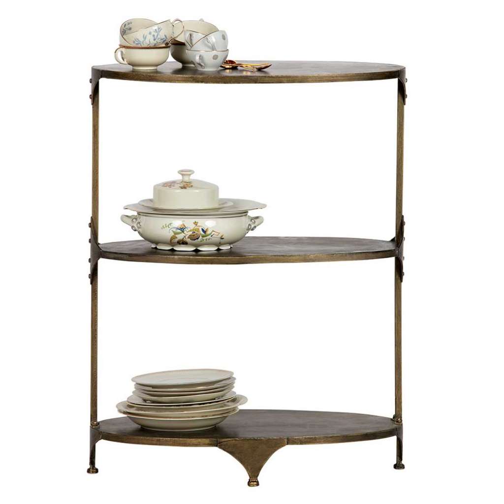 Regal in Messingfarben Vintage Design