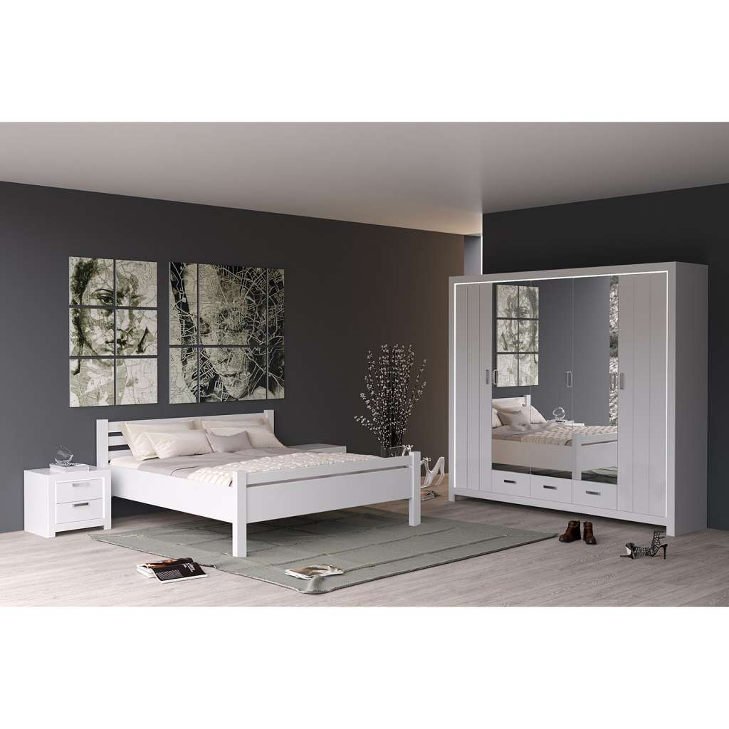 home24 Schlafzimmerset Skalavik (4-teilig)