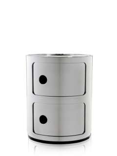 Kartell - Componibili Container - 2 Elemente - chrom - indoor