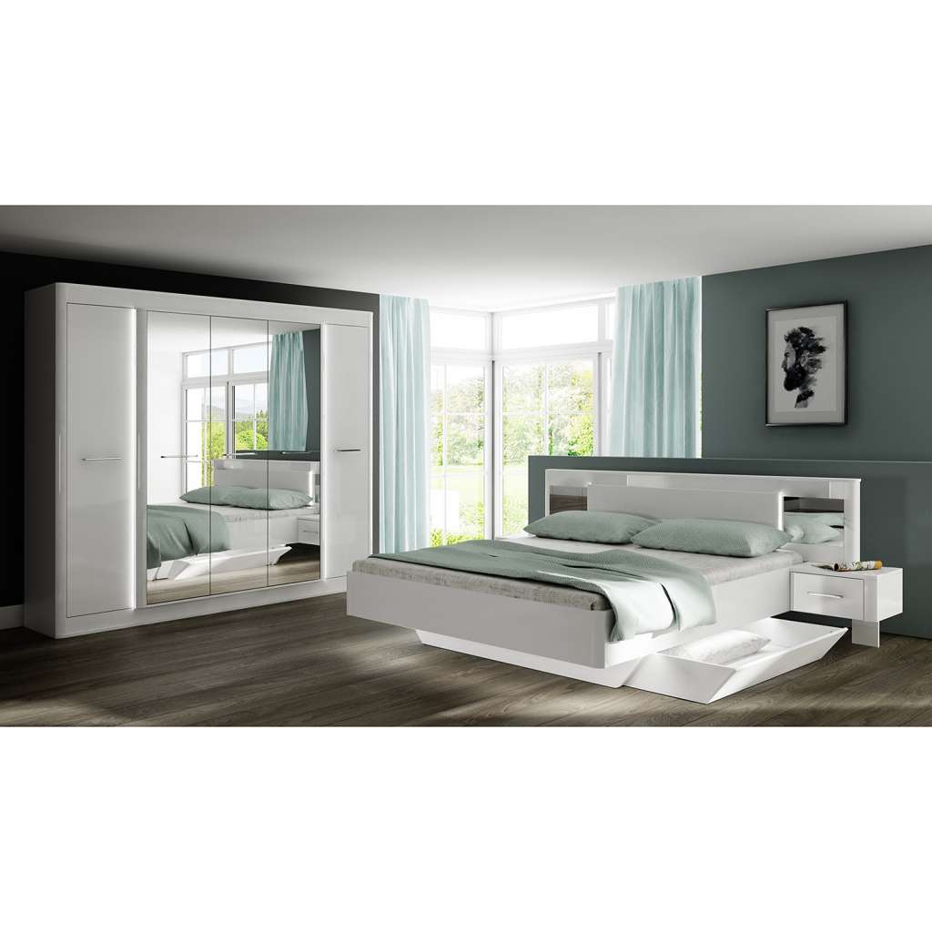 home24 Schlafzimmerset Tromoy (4-teilig)