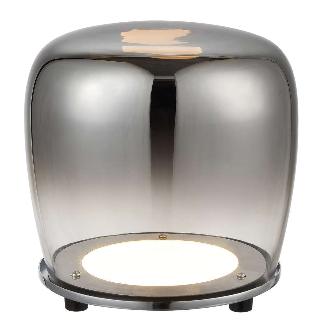 home24 LED-Tischleuchte Smoky