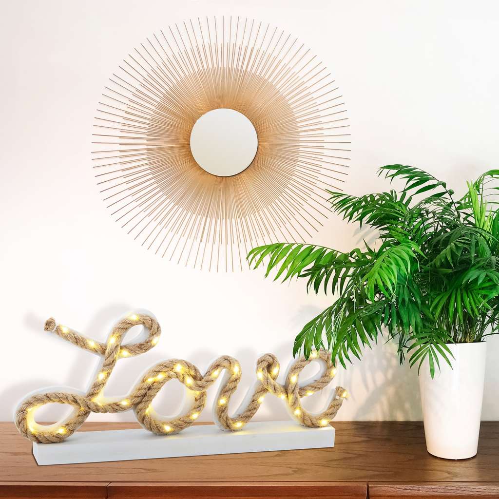home24 LED-Tischleuchte Love