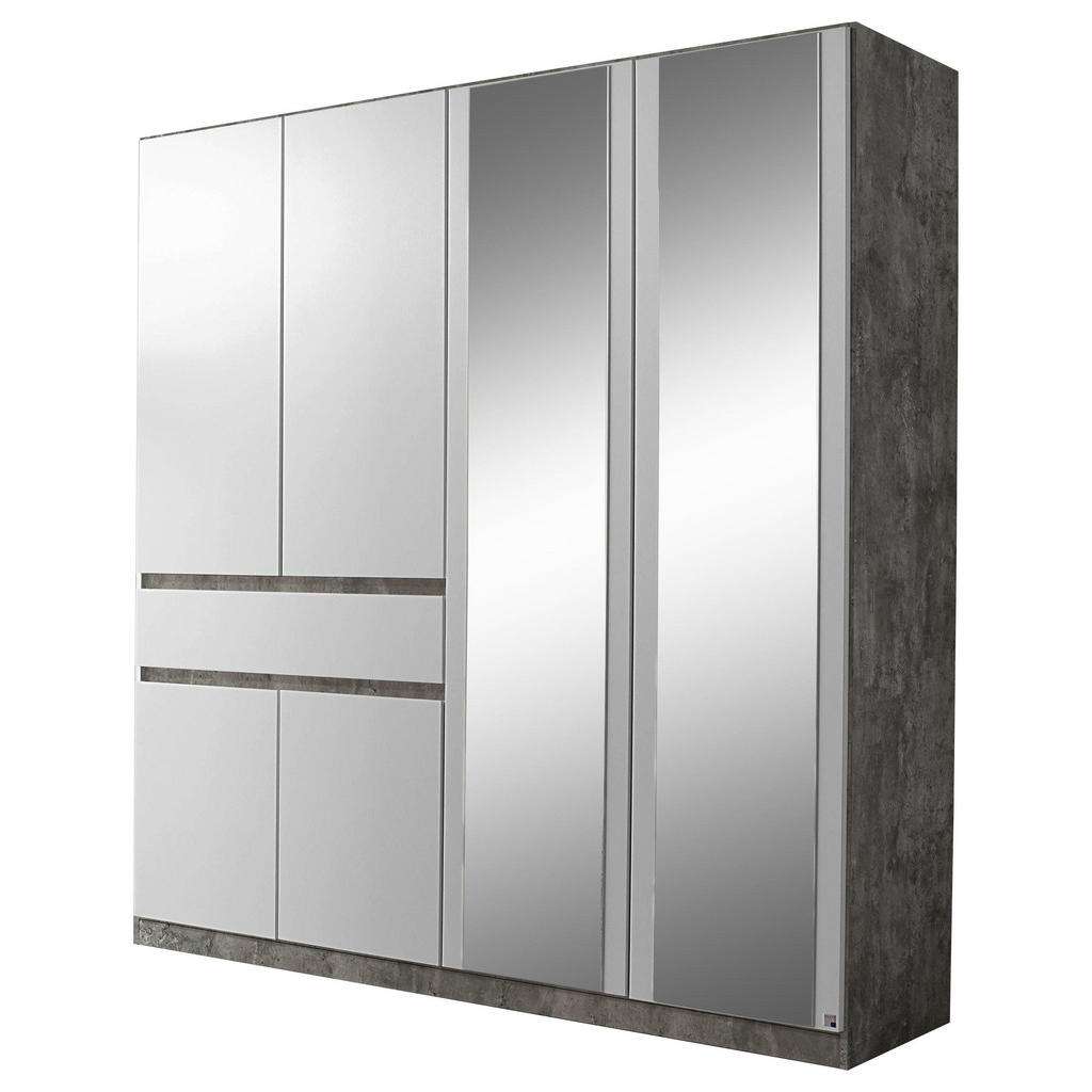 Carryhome KLEIDERSCHRANK 6-türig Weiß