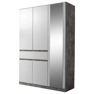 Carryhome KLEIDERSCHRANK 5-türig Weiß